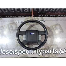 2004 2005 2006 FORD F150 LARIAT CREWCAB (BLACK) STEERING WHEEL LEATHER WRAPPED