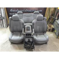 2001 - 2006 CHEVROLET 2500 3500 SLT EXTENDED CAB OEM GREY LEATHER POWER SEATS