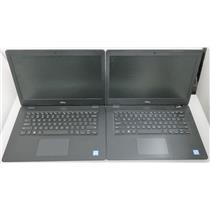 Lot 2 Dell Latitude 3490 i5-8250U 1.60GHz 14in HD NO RAM/SSD/HDD FOR PARTS READ!