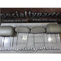2001 2002 CHEVROLET 2500 3500 SLT EXTENDED CAB LEATHER HEAD RESTS (GREY)
