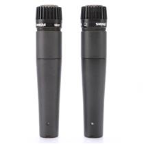 2 Shure SM57 Cardioid Dynamic Instrument Microphones #50979