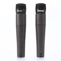 2 Shure SM57 Cardioid Dynamic Instrument Microphones #50978