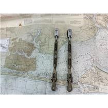 Boaters' Resale Shop of TX 2302 1557.67 MERRIMAN 3/8" JAW-JAW TURNBUCKLES (PAIR)