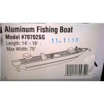 Boaters' Resale Shop of TX 2402 5121.02 ALUMINUM FISHING BOAT COVER 70702SG