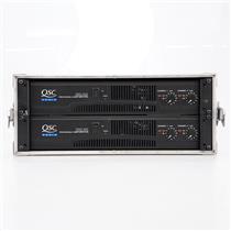 2 QSC RMX-850 2-Channel Power Amplifiers w/ Encore Road Rack Case #53238