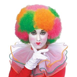 Neon Multi Color Deluxe Clown Wig