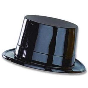 Black Plastic New Years Magician Magic Top Hat LOT OF 24