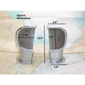 Boaters' Resale Shop of Tx 1305 0521.04 PAIR OF CHROME SIDE MOUNT COWL VENT