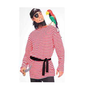 Red and White Striped Costume Pirate Matey Shirt
