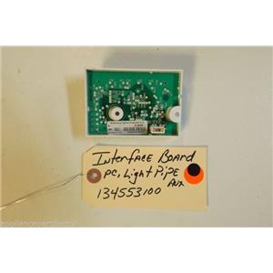 FRIGIDAIRE Washer 134553100  134556500  Interface Board,pc light pipe ,auxiliary