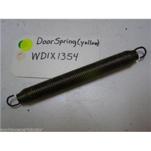 GE DISHWASHER WD1X1354 YELLOW DOOR SPRING USED PART ASSEMBLY