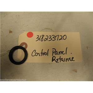STOVE 318233720 BLACK CONTROL PANEL RETAINER USED PART ASSEMBLY