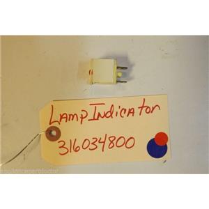 FRIGIDAIRE STOVE 316034800  lamp indicator   USED PART