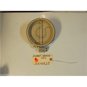 Kenmore STOVE 318198825 Element, Warming 100W   USED PART