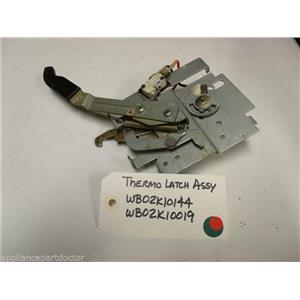 GE STOVE WB02K10144 /  WB02K10019 Thermo Latch USED PART ASSEMBLY