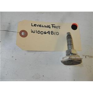 WHIRLPOOL WASHER W10064810 LEVELING FOOT USED PART ASSEMBLY
