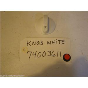MAYTAG STOVE 74003611  Knob white   USED