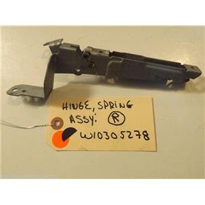 WHIRLPOOL WASHER W10305278 Hinge, Spring Assembly (RIGHT) USED
