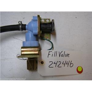 KITCHEN AID DISHWASHER 242446 FILL VALVE USED PART ASSEMBLY