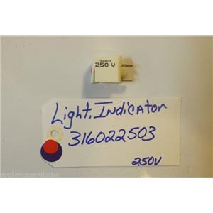 FRIGIDAIRE STOVE 316022503 Light-indicator,250v used part