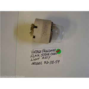 Model RD-38-59 Vintage Frigidaire Flair Stove Oven Light