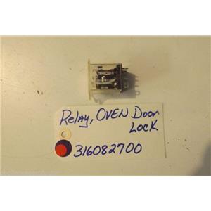 FRIGIDAIRE STOVE 316082700 Relay, Oven Door Lock used part