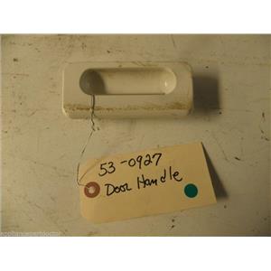 MAYTAG ELECTRIC DRYER 53-0927 530927 DOOR HANDLE "WHITE" SCRATCH BADLY USED