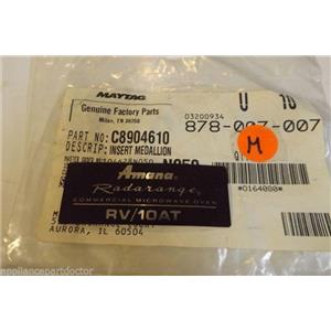 MAYTAG AMANA MICROWAVE C8904610 INSERT MEDALLION  NEW IN BOX