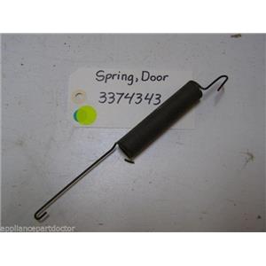WHIRLPOOL DISHWASHER 3374343 DOOR SPRING USED PART ASSEMBLY