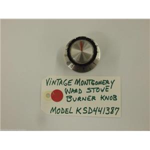 Model KSD441387 Vintage Montgomery Ward Stove Burner Knob  USED