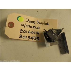 FRIDGIDAIRE DISHWASHER 8016014 8013433 DOOR SWITCH W/ SHIELD USED PART ASSEMBLY