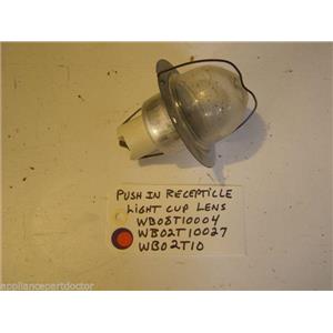 GE STOVE WB08T10004  WB02T10027  WB02T10  Push-in Recepticle Light Cup Lens