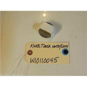 Whirlpool Washer   W10110045  Knob, Timer White/Gray small marks   used