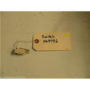BOSCH DISHWASHER 069796 SWITCH USED PART ASSEMBLY