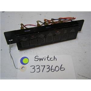 WHIRLPOOL DISHWASHER 3373606 Switch  USED PART ASSEMBLY
