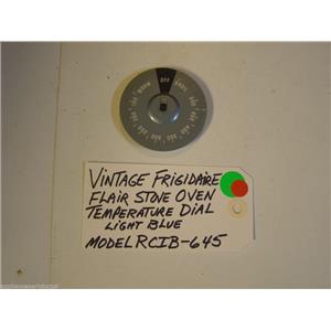 Model RCIB-645 Vintage Frigidaire Flair Stove Oven Temperature Dial Light Blue
