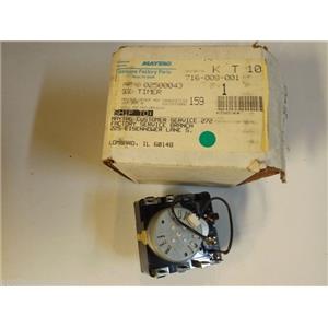 Maytag Whirlpool Dryer 02500043 Timer NEW IN BOX