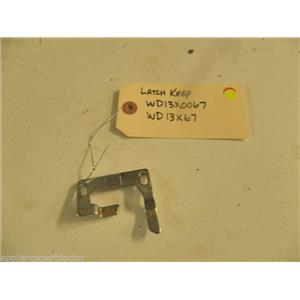KENMORE DISHWASHER WD13X0067 WD13X67 LATCH KEEP USED PART ASSEMBLY