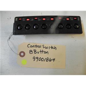 DISHWASHER 99001864 CONTROL SWITCH 8 BUTTON USED PART ASSEMBLY