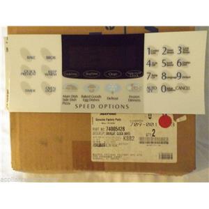 MAYTAG STOVE 74005428 Overlay, Clock (wht)   NEW IN BOX