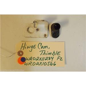 GE Refrigerator WR02X11284   WR02X10566   Hinge Cam & Thimble Fz   used