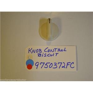 KITCHENAID STOVE 9750372FC  Knob, Control (biscuit)  used part