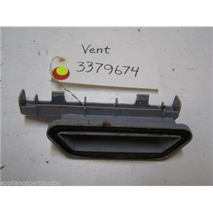 KENMORE DISHWASHER 3379674 VENT USED PART ASSEMBLY