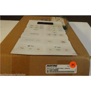 WHIRLPOOL MAGIC CHEF MICROWAVE 57001006 Switch, Membrane (wht)  NEW IN BOX