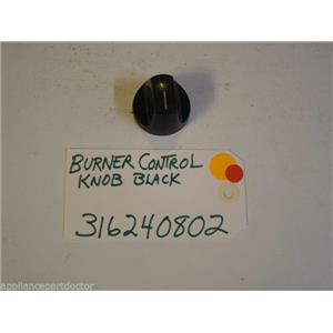 Kenmore STOVE 316240802  Burner Control Knob Black   used