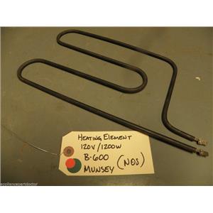 NOS Munsey Heating Element B-600 120v 1200w