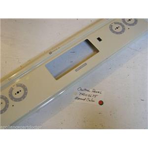 WHIRLPOOL STOVE 74003675 Panel, Control  (Panel only) (alm) used part