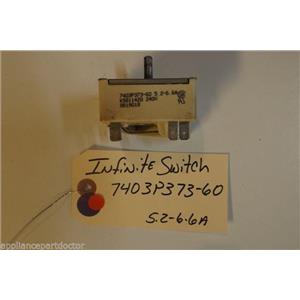 MAYTAG STOVE 7403P373-60  Infinite  switch  5.2-6.6a  240v   USED