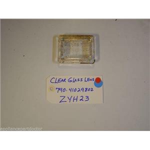 KENMORE STOVE 790.41029802  ZYH23 CLEAR GLASS LENS  used part
