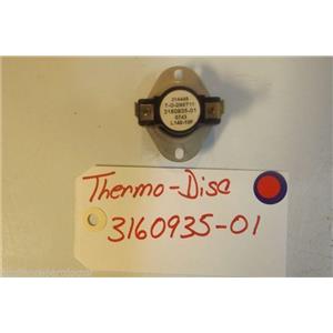 KENMORE STOVE 3160935-01  Thermo disc  USED PART